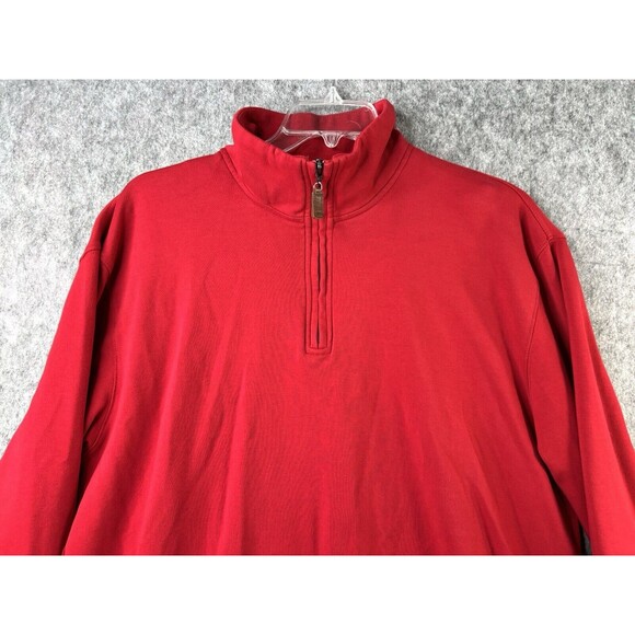 Jack Nicklaus 1/4 Zip Pullover Men’s Red Golf Sweater Size XL - Picture 2 of 8